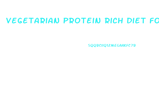 Vegetarian Protein Rich Diet For Weight Loss