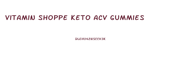 Vitamin Shoppe Keto Acv Gummies