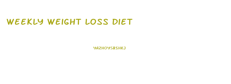 Weekly Weight Loss Diet