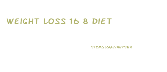 Weight Loss 16 8 Diet