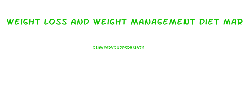 Weight Loss And Weight Management Diet Market