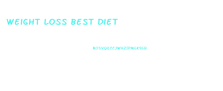 Weight Loss Best Diet