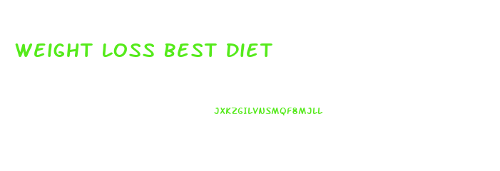 Weight Loss Best Diet