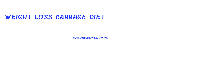 Weight Loss Cabbage Diet