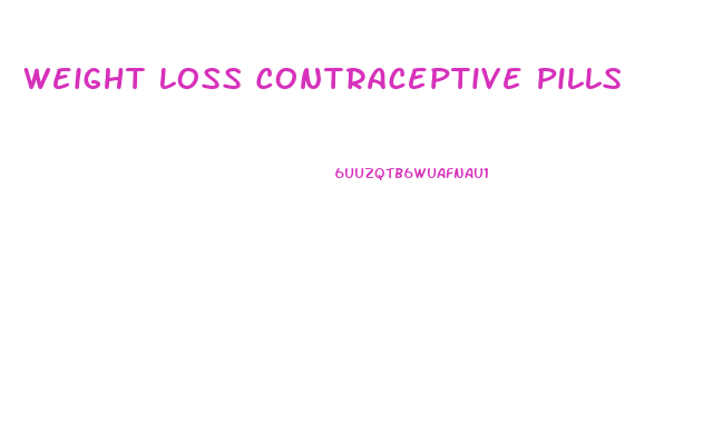Weight Loss Contraceptive Pills