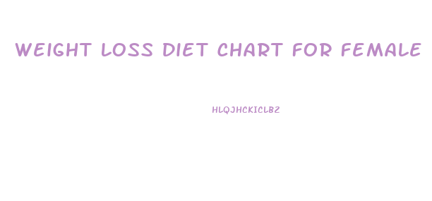 Weight Loss Diet Chart For Female