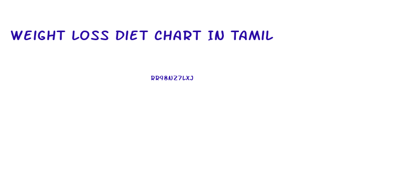 Weight Loss Diet Chart In Tamil