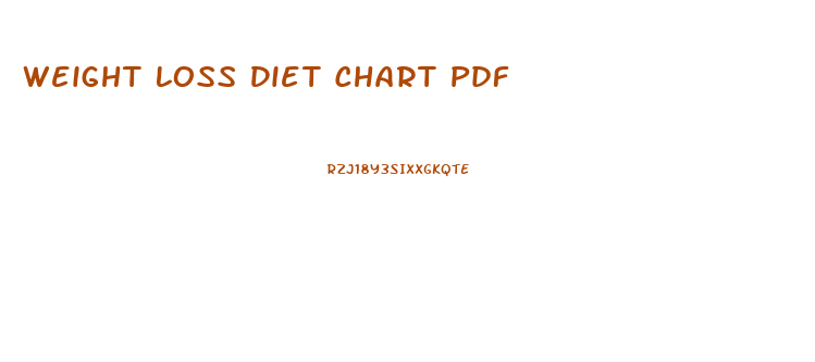 Weight Loss Diet Chart Pdf