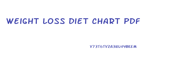 Weight Loss Diet Chart Pdf