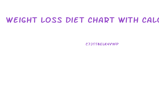 Weight Loss Diet Chart With Calories