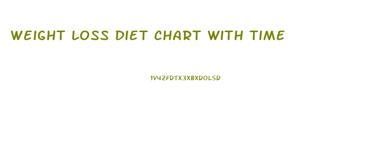 Weight Loss Diet Chart With Time