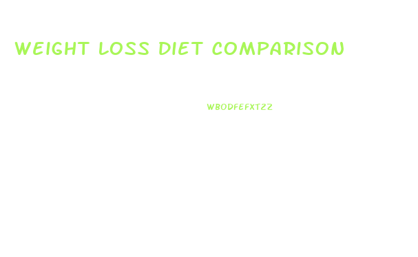 Weight Loss Diet Comparison