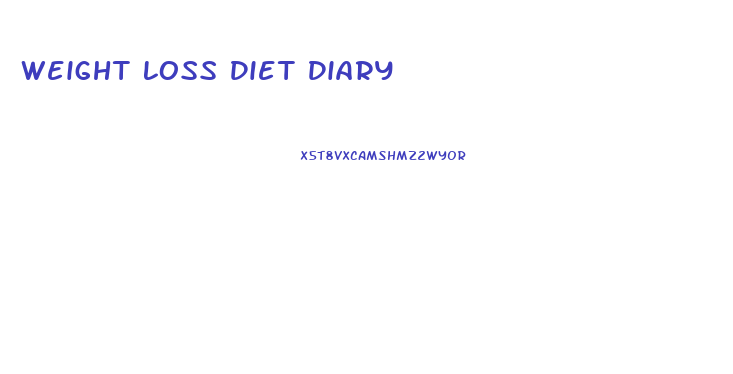 Weight Loss Diet Diary