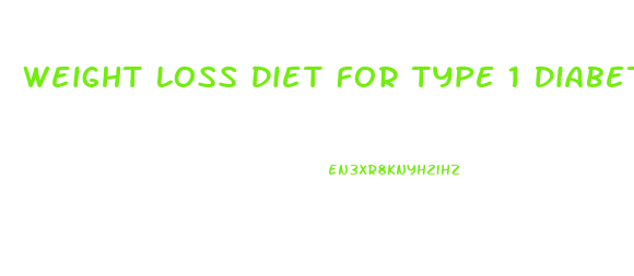 Weight Loss Diet For Type 1 Diabetes