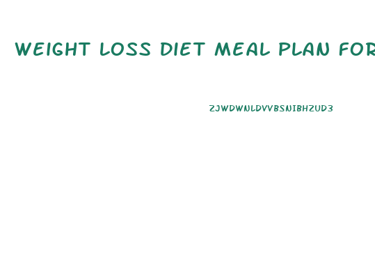 Weight Loss Diet Meal Plan For 7 Days