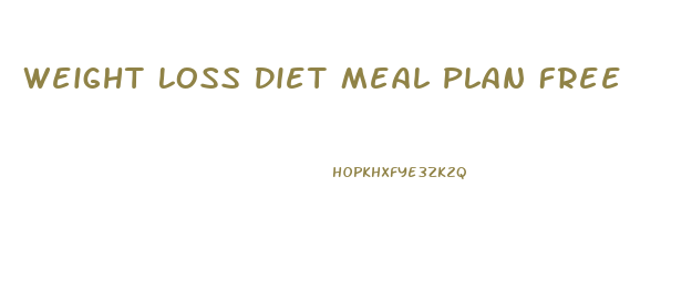 Weight Loss Diet Meal Plan Free