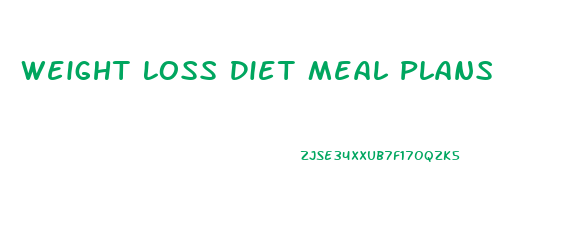 Weight Loss Diet Meal Plans