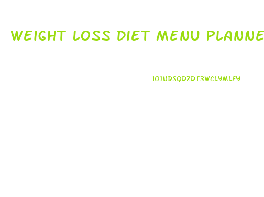 Weight Loss Diet Menu Planner