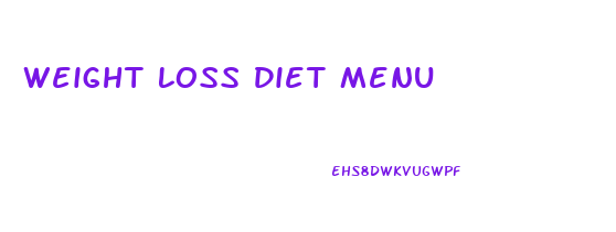 Weight Loss Diet Menu