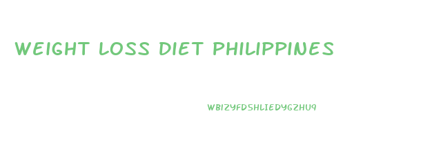 Weight Loss Diet Philippines