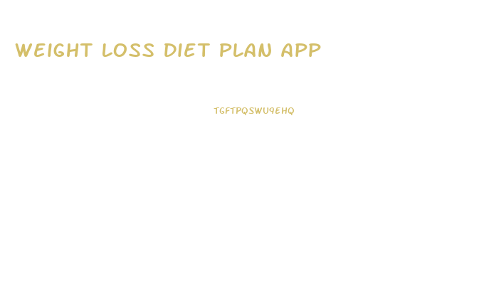 Weight Loss Diet Plan App