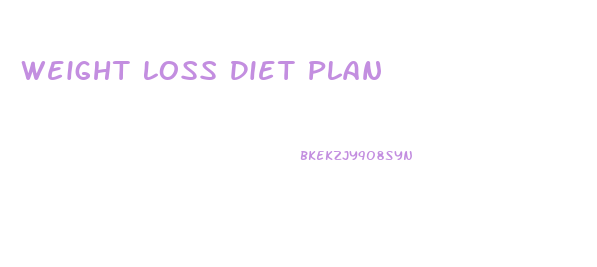 Weight Loss Diet Plan