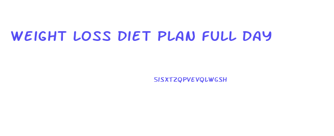 Weight Loss Diet Plan Full Day