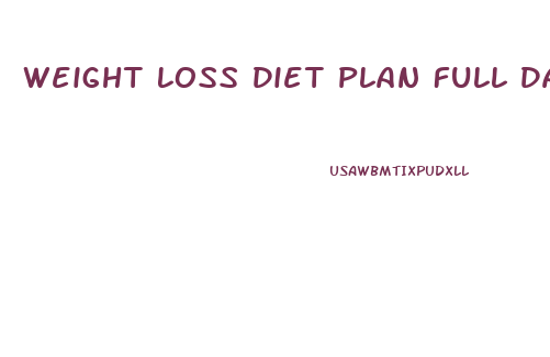 Weight Loss Diet Plan Full Day