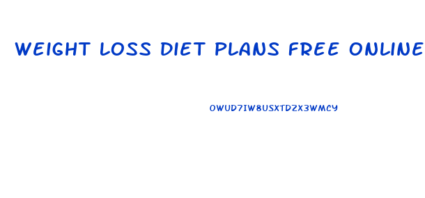 Weight Loss Diet Plans Free Online
