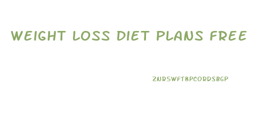 Weight Loss Diet Plans Free