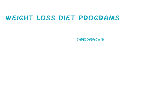 Weight Loss Diet Programs