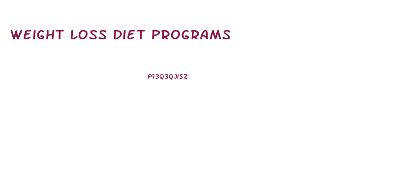 Weight Loss Diet Programs