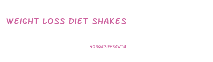 Weight Loss Diet Shakes