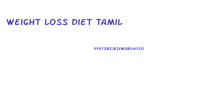Weight Loss Diet Tamil