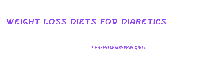 Weight Loss Diets For Diabetics