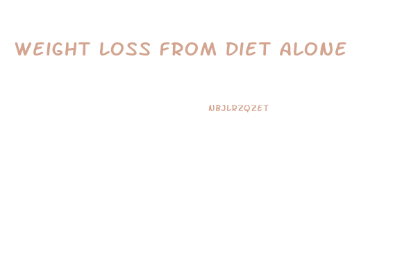 Weight Loss From Diet Alone