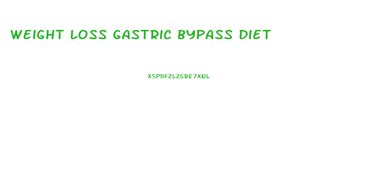 Weight Loss Gastric Bypass Diet