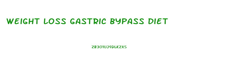 Weight Loss Gastric Bypass Diet