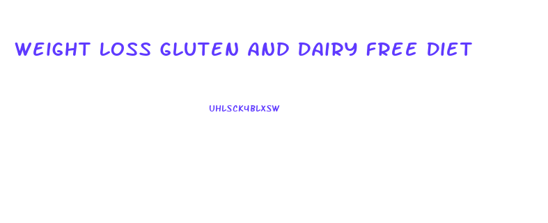Weight Loss Gluten And Dairy Free Diet