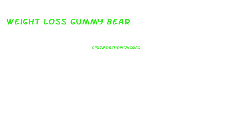 Weight Loss Gummy Bear
