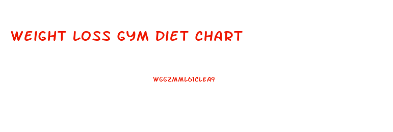 Weight Loss Gym Diet Chart