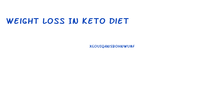 Weight Loss In Keto Diet