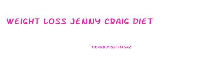 Weight Loss Jenny Craig Diet
