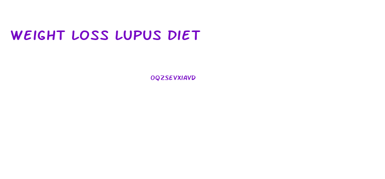 Weight Loss Lupus Diet