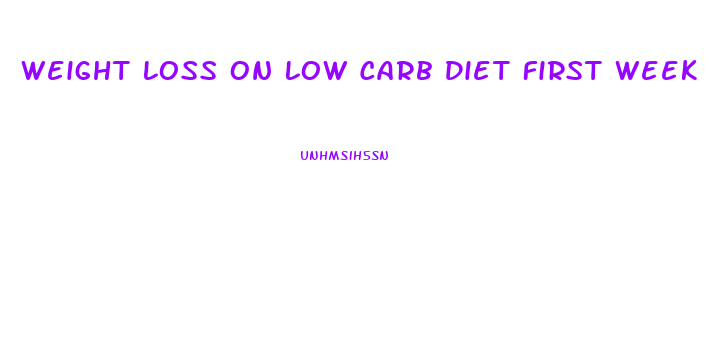 Weight Loss On Low Carb Diet First Week