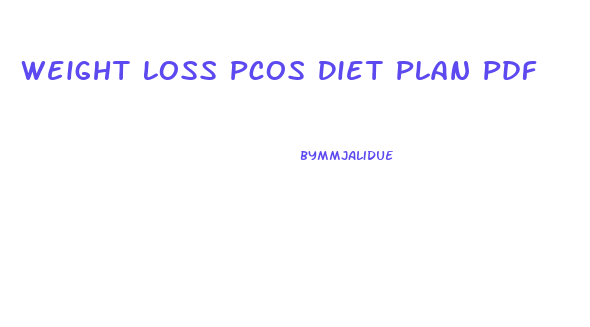 Weight Loss Pcos Diet Plan Pdf