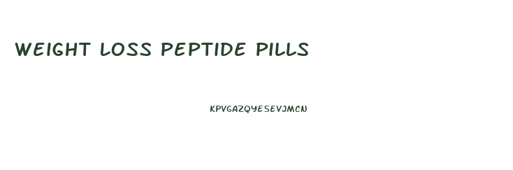 Weight Loss Peptide Pills