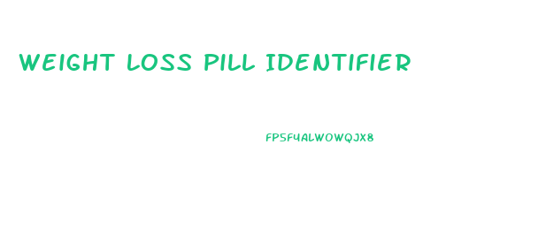 Weight Loss Pill Identifier
