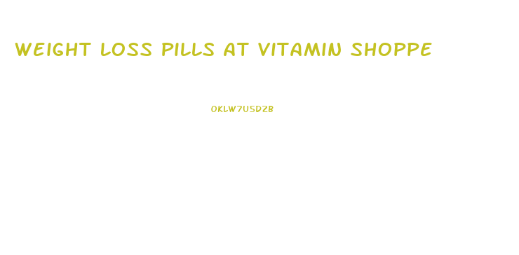 Weight Loss Pills At Vitamin Shoppe