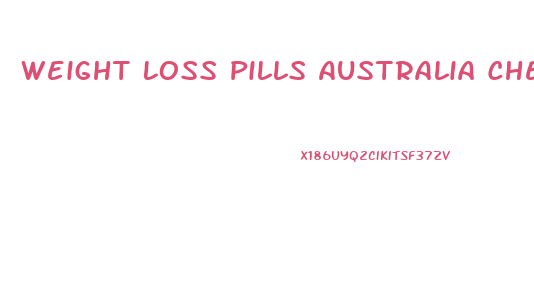 Weight Loss Pills Australia Chemist Warehouse